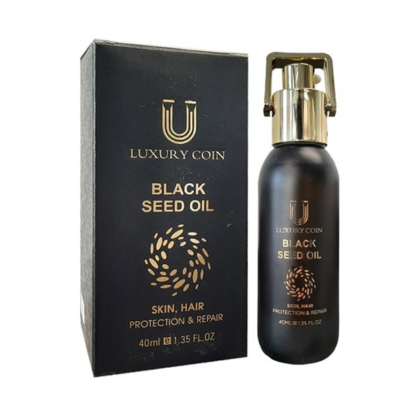 روغن بدن لاکچری کوین مدل سیاه دانه و جوانه گندم و آرگان حجم 40 میلی لیتر