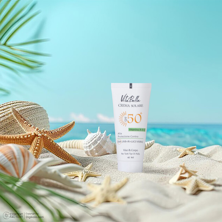 کرم ضد آفتاب بدون رنگ ویتابلا، مدل SPF50