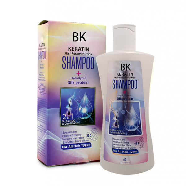 شامپو تقویت کننده مو بی کی مدل KERATIN حجم 300 میلی لیتر
